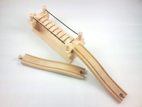 8 5 Rope Bridge with 2 Hills fits Thomas Wooden Railway Brio Melissa and Doug and other brandsB004L03FJI
