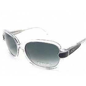 CHLOE CL2151 CL-2151 Gradient Grey Lens C04 Clear Frame Sunglasses