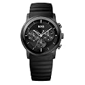 Hugo Boss - 1512639 - Gents Modern - Montre Homme - Quartz Analogique - Cadran Noir - Bracelet Silicone Noir