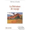 La litt�rature de voyage