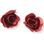 Red Rose Earrings