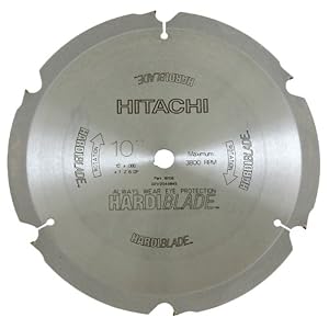 Click here to buy Hitachi 18108 10-Inch 6 Tooth Fiber Cement Cutting Blade with 5 8-Inch Arbor by Hitachi.