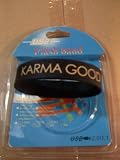 8GB USB FLASH DRIVE WRISTBAND, BLACK, KARMA GOOD