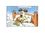 Knitting in Bed Movies Art Poster Print by Bill Kerwin, 16x12