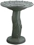 Akro-Mils 93628BKGRAN Flower Design Birdbath, Black Granite