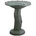 Akro-Mils 93628BKGRAN Flower Design Birdbath, Black Granite