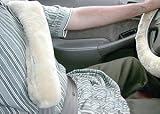 Sheepskin Leather Car Truck Seat Belt Cover Comforter