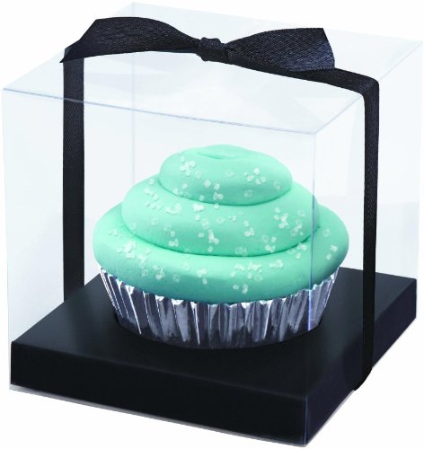Wilton 415-0391 Black-Clear Cupcake Box Kit, 20 Count