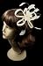 Cream Net Loop And Feather Facinator IN8566_s-1