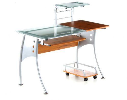HJH Office/Buerostuhl24 673904 Computertisch Ergon Teak