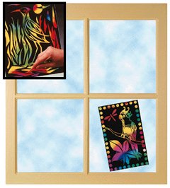 SCRATCH-LITE STANIED GLASS 30 SHTS.
