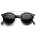 zeroUV - Small Retro Fashion Metal Crossbar Round Circle Horned Rim P-3 Sunglasses
