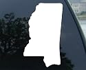 6" Mississippi State Decal Sticker