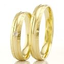 Eheringe Trauringe Gold 585 Gelbgold mit Brillant (Paarpreis)