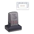 Shachihata, Inc. 66211 Xstamper VersaDater Pre-Inked Message Dater, RECEIVED, 1 5/16 x 2 1/8", BE/Red