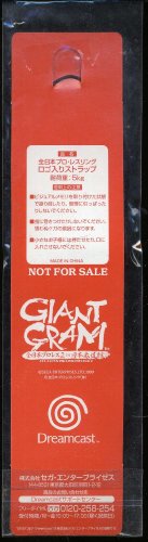 DC GIANT GRAM 全日本プロレス2　IN　日本武道館　特典　全日本プロレスリング　ロゴ入りストラップ【ソフト無し】
