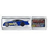 Nascar Car #15 Superlink Licensed Sports Italian Charms Bracelet Link