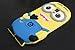 Galaxy S5 Case, Cute 3D Cartoon Lovely Despicable Me Minion Minions Soft Gel Rubber Silicone Protective Skin Case Cover for Samsung Galaxy S5 ( 2 Eyes, Blue )
