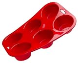 SiliconeZone Standard Muffin Pan, Red