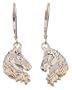 Mt. Rushmore Black Hills Gold� Sterling Silver Horse Head Earrings