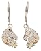 Mt. Rushmore Black Hills Gold Sterling Silver Horse Head Earrings