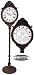 Outdoor Living : Durocraft TH012-63 Two-sided 62" Tall Weather and Time Center with 15" Diameter Clock, Thermometer, Barometer, Humidity Gauge and Floor Stand