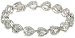 Sterling Silver Green Amethyst Pear-Shaped Bracelet, 7.25"