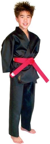 Black Light Weight Karate Uniform Size 0000 to 8