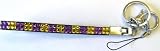 New Sparkling Purple & Gold Rhinestone Check LSU Tigers Colors Wristlet Keychain...Perfect Gift for any LSU Fan..or for Graduation, Teachers, RN's..Great for your Safety. Rhinestones Sparkle & you will no longer need to search for your keys!!!