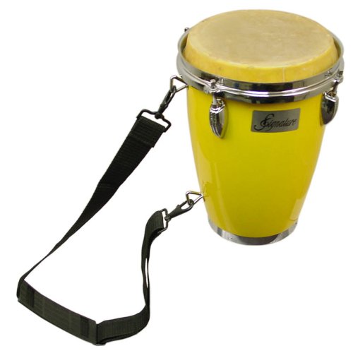 MusicalInstruments: Signature Music Mini Conga with Tunable Head & Shoulder Strap Congas 4721Y