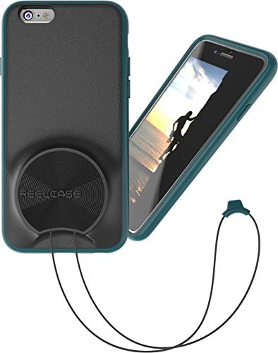 ReelCase - iphone6 case with Lanyard Teal - Retractable Neck Strap Integrated into Protective case