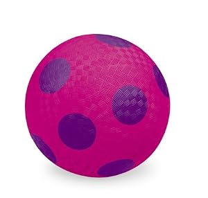Crocodile Creek Pink and Purple Dots 7" Playground Ball