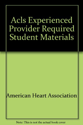 Acls Experienced Provider Required Student Materials