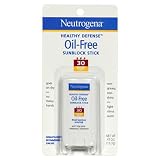 Neutrogena Healthy Defense Oil-Free Sunblock Stick, SPF-30, .47-Ounce Sticks (Pack of 3)