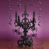 3-D Glitter Candelabra Centerpiece