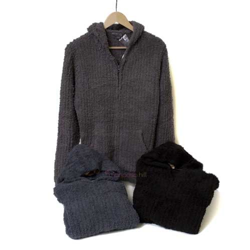 Barefoot Dreams Cozy Chic Men's Ribbed Hoodie