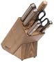 Farberware Millennium 7-Piece Walnut Knife Set with Wood Block