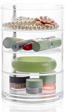 Seventhinking Acrylic Makeup Organizer Cosmetic Storage Stand Holder Cases Jewelry Boxes Clear