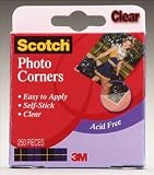 Scotch Clear Photo Corners, 1 Box containing 250 photo corners