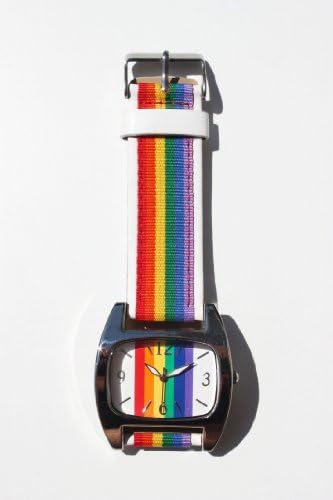 Rainbow White Dial and Matching Rainbow Strap