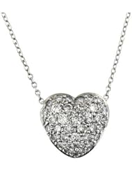0.60 CT HEART SHAPE DIAMOND PENDANT PLATINUM