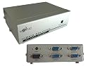KALEA-INFORMATIQUE &copy; - Splitter VGA 4 Ports - 250MHz - Affichez l'image d'une seule source vid&eacute;o VGA sur 4 &eacute;crans en m&ecirc;me temps !