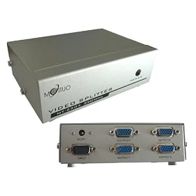 KALEA-INFORMATIQUE � - Splitter VGA 4 Ports - 250MHz - Affichez l'image d'une seule source vid�o VGA sur 4 �crans en m�me temps !