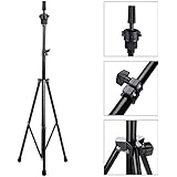 Abody Adjustable Wig Head Stand Tripod Holder Mannequin Tripod for Hairdressing Training