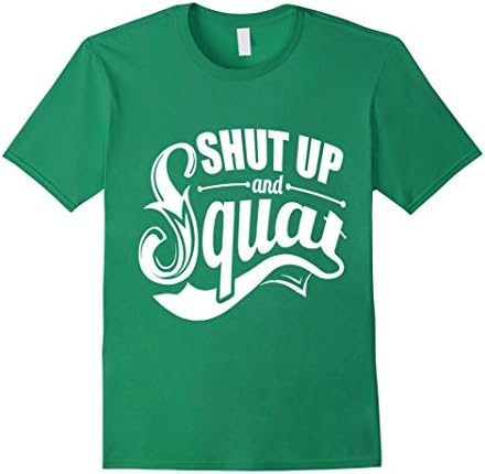 Men's Shut Up And Squat Bodybuilding Gym Motivation T-shirt 3XL Kelly Green