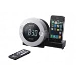 Sony ICF-C7IP Clock Radio for iPod and iPhone with Hidden Sliding Dock Tray