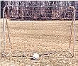 Small-sided Steel Soccer Goal with Ground Bar - 6' x 8'