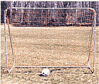 Small-sided Steel Soccer Goal with Ground Bar - 6' x 8'