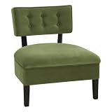 AVE SIX by Office Star Products Curves Series Button Chair