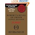 Robert's Rules Of Order Newly Revised In Brief (Roberts Rules of Order (in Brief))